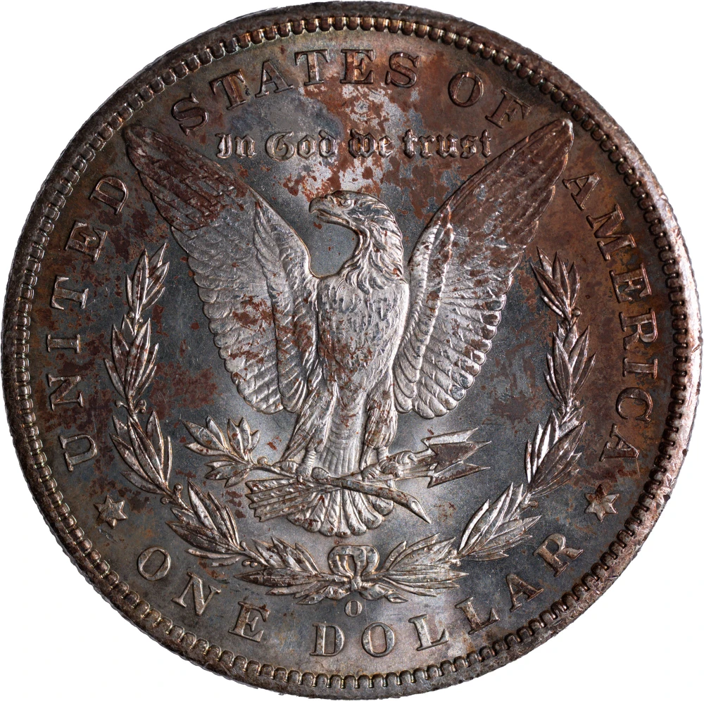 Choice BU-63 Toned 1898-O Morgan Dollar
