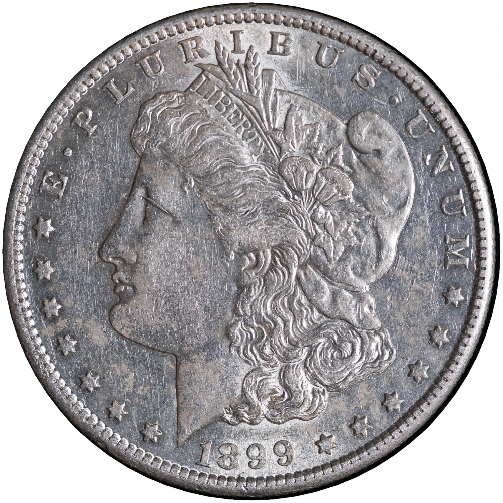 Choice AU-55 1899-S Morgan Dollar