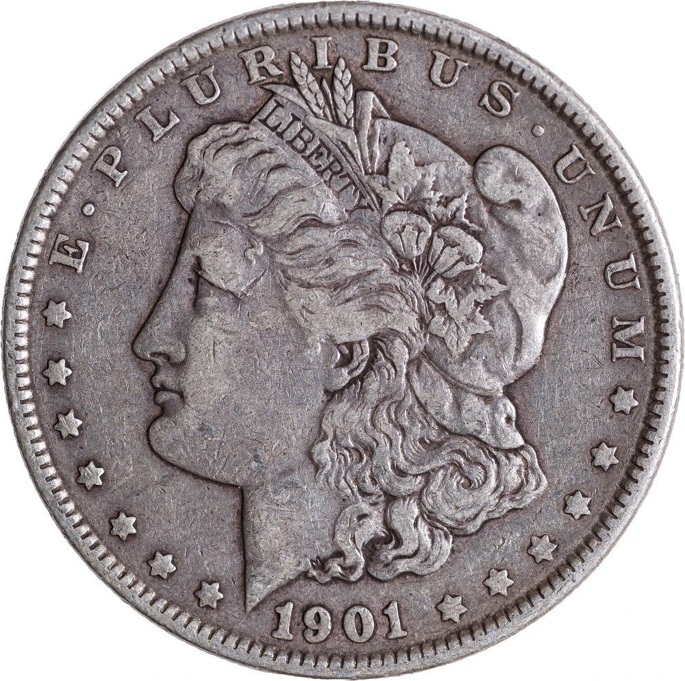 VF-35 1901 Morgan Dollar