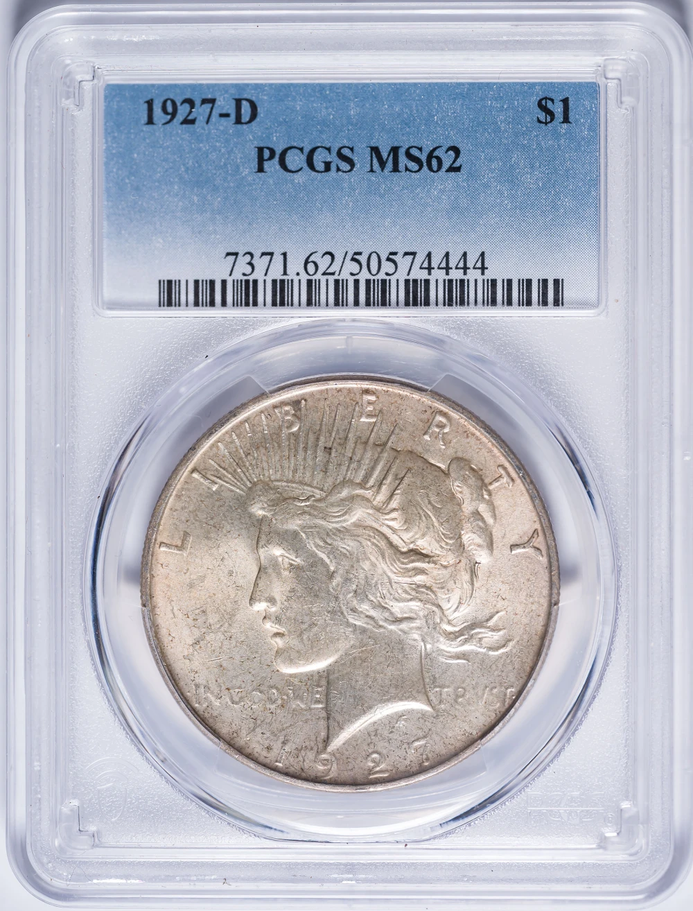 PCGS MS-62 1927-D Peace Dollar