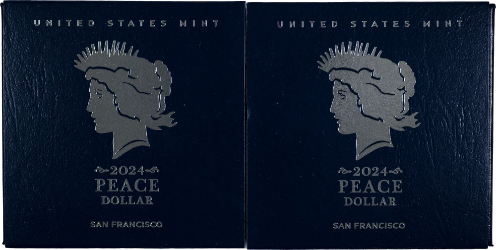 Proof 2024 Proof Peace Dollar Pair