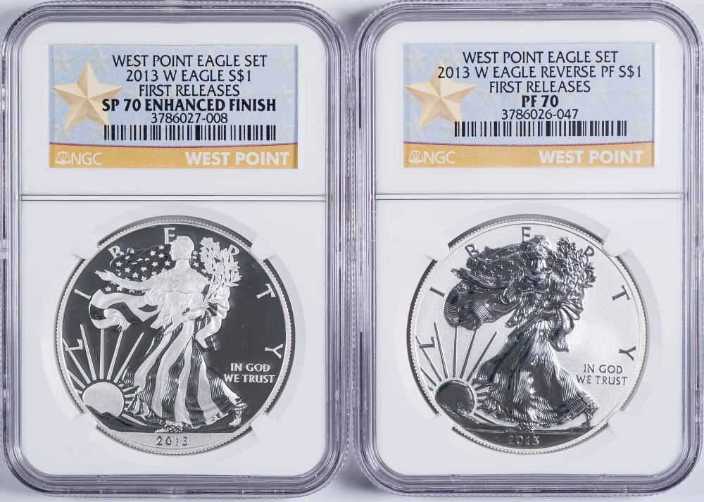 NGC Proof-70 2013 Proof Silver Eagle set