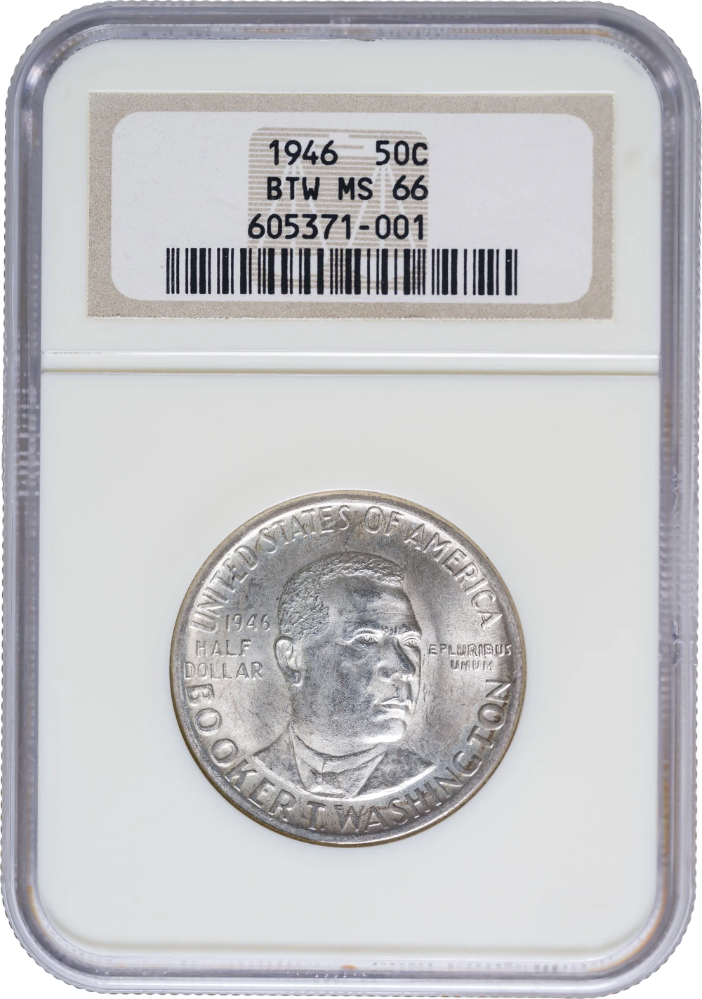NGC MS-66 1946 Booker T. Washington Half Dollar