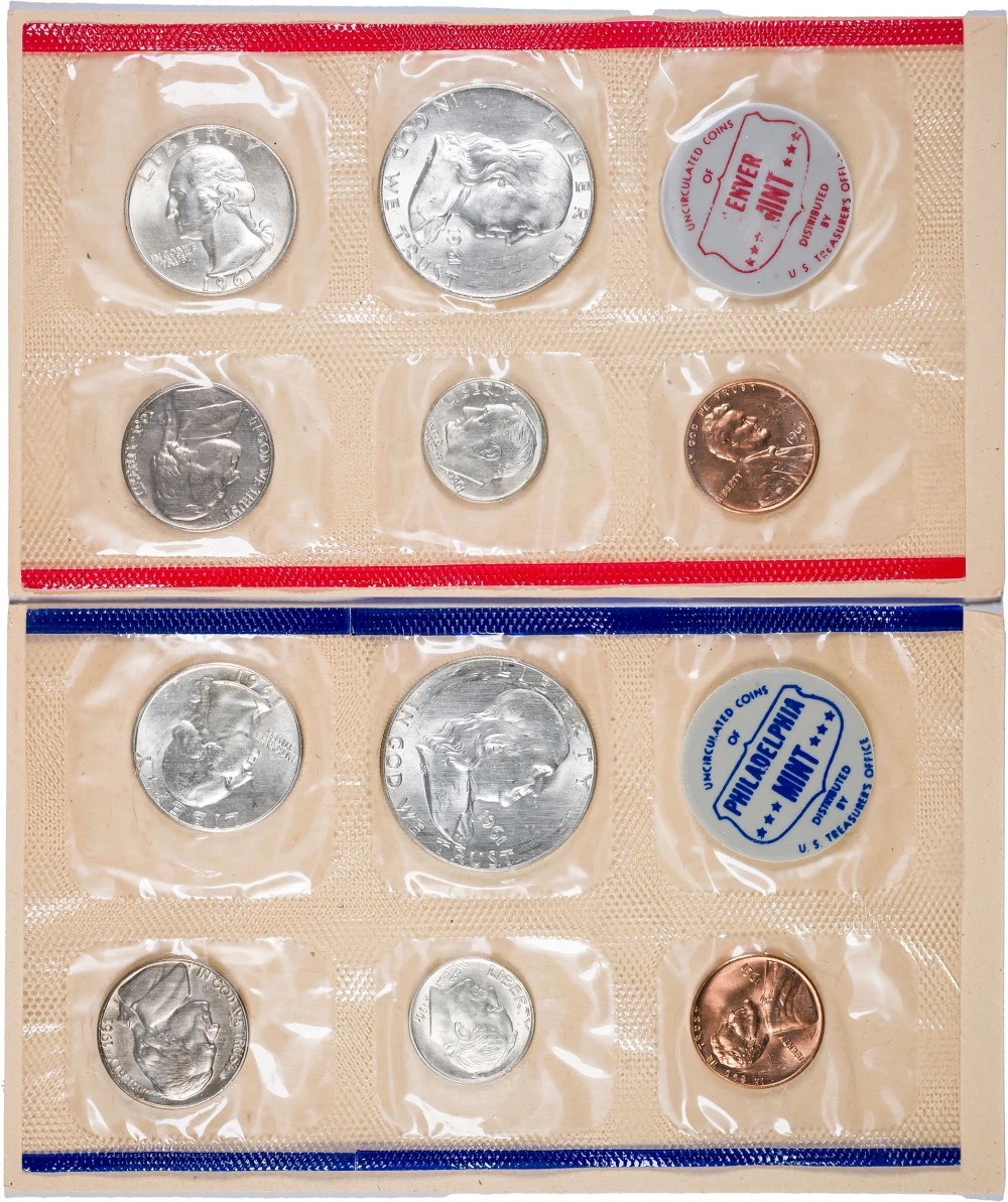 Choice To Gem 1959, 60 & 61 Mint Sets