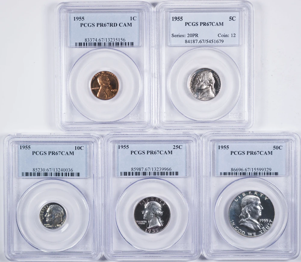 PCGS Proof-67 Cameo 1955 Proof Set