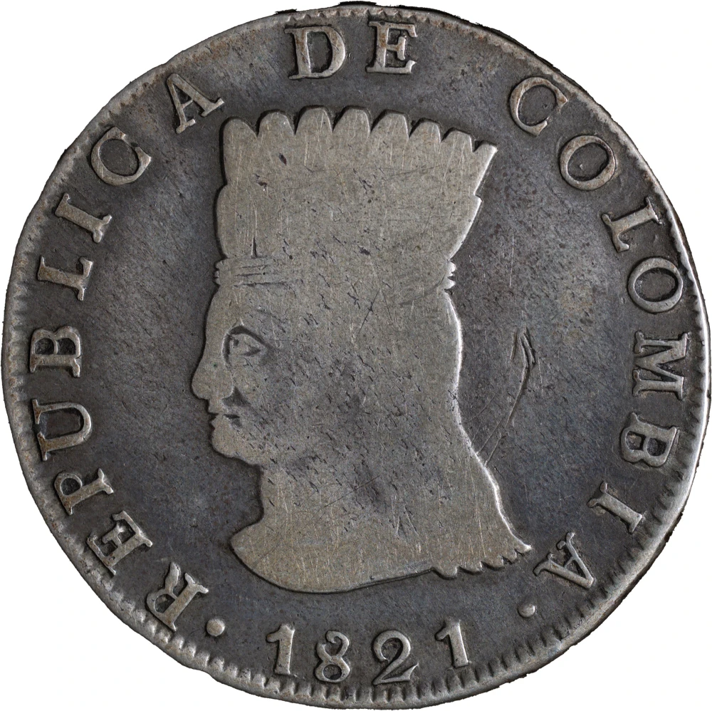 Columbia. F-12 1821 8 Reales