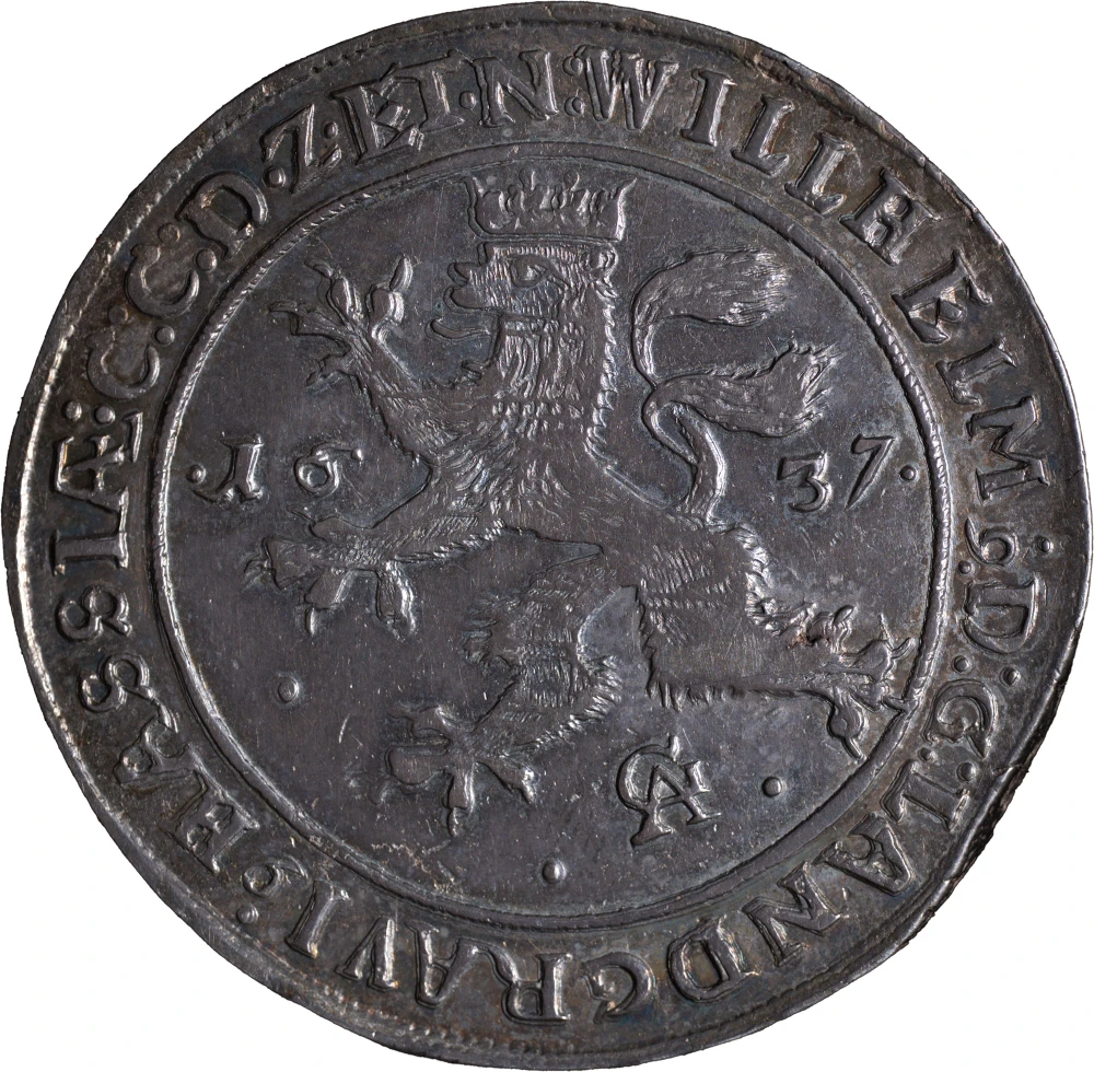 Germany. AU-50+ 1637 AG Thaler