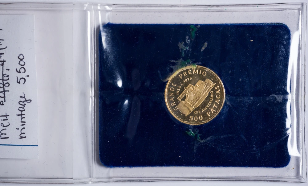 Macau -China. Proof 1978 500 Patacas Gold
