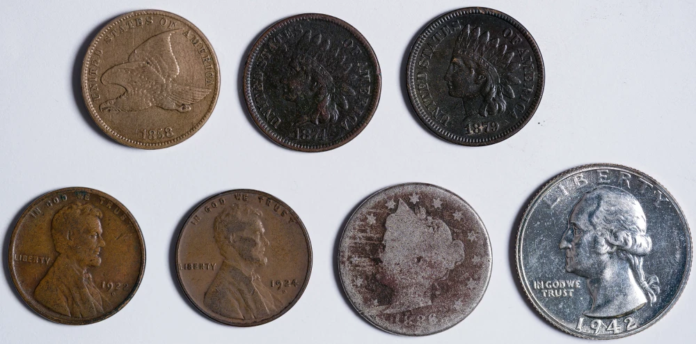 Eclectic 7 Piece U.S. Coin Lot