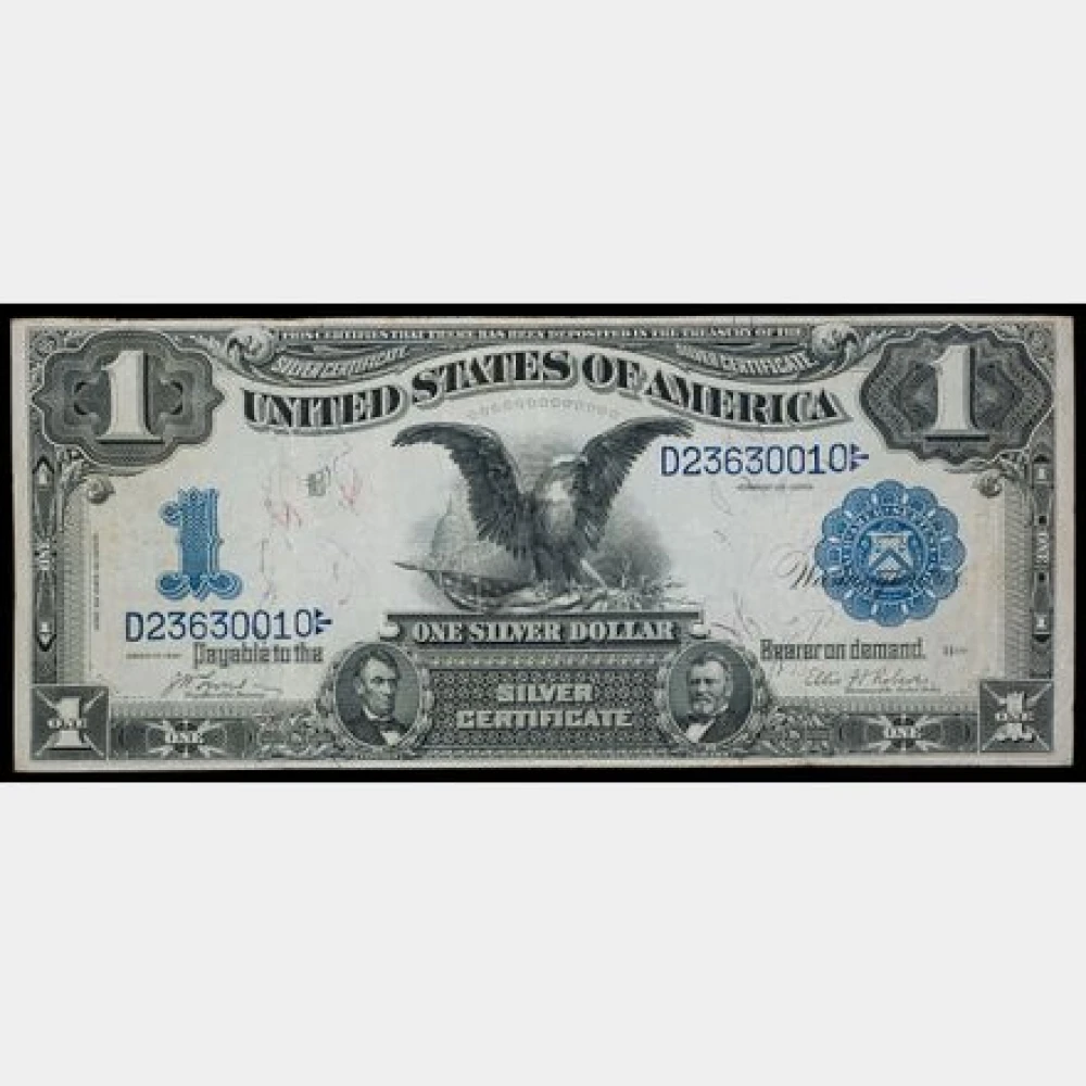 VF Series 1899 Black Eagle $1 Note