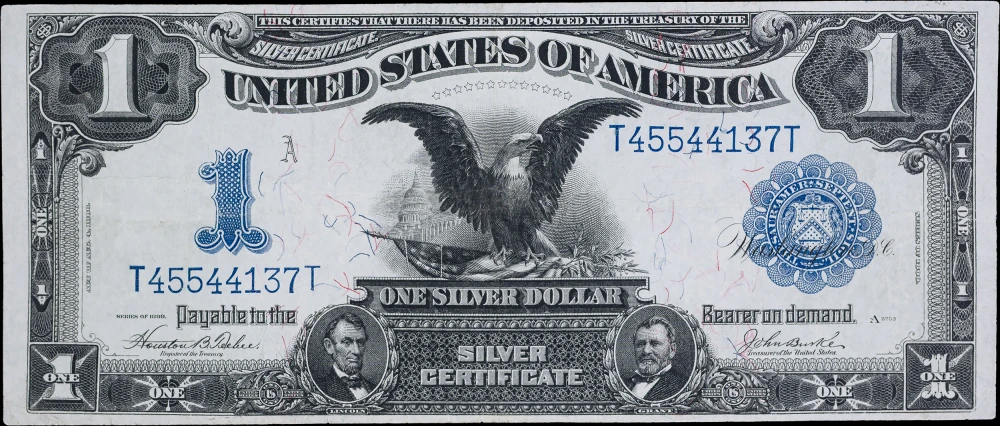 EF/AU-45/50 1899 Black Eagle $1