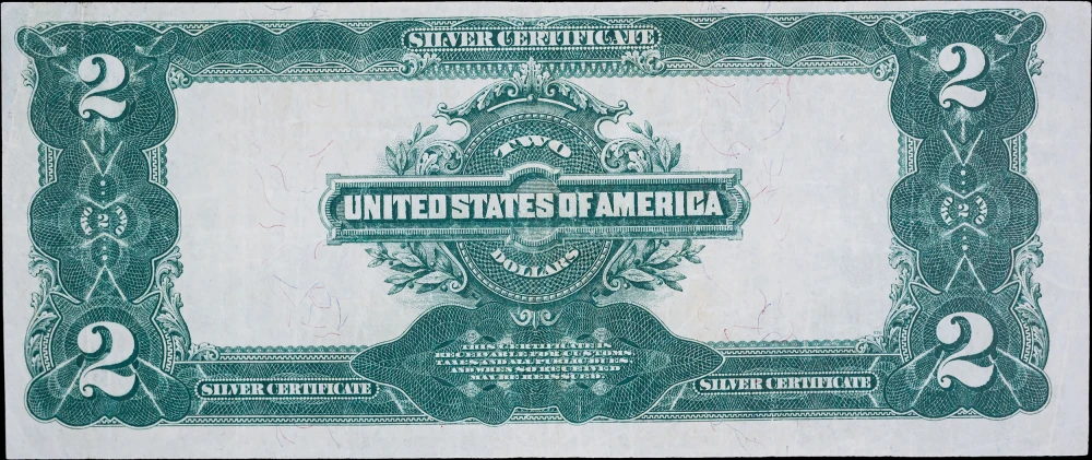VF+ 1899 $2 Silver Certificate