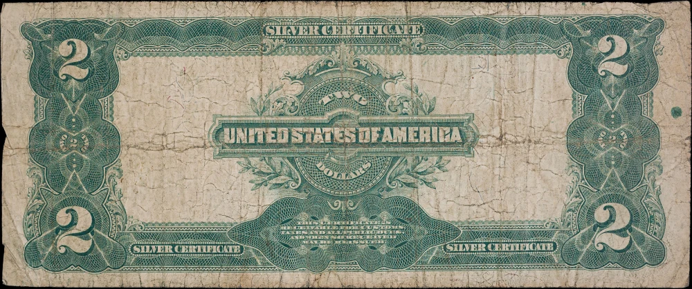Fine 1899 $2 Silver Certificate