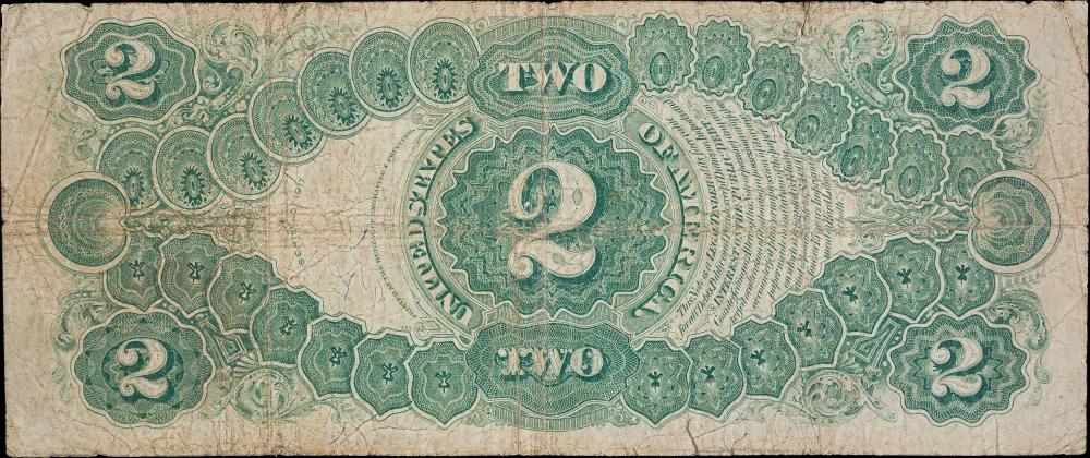 Fine-12 1917 Legal Tender $2 Note