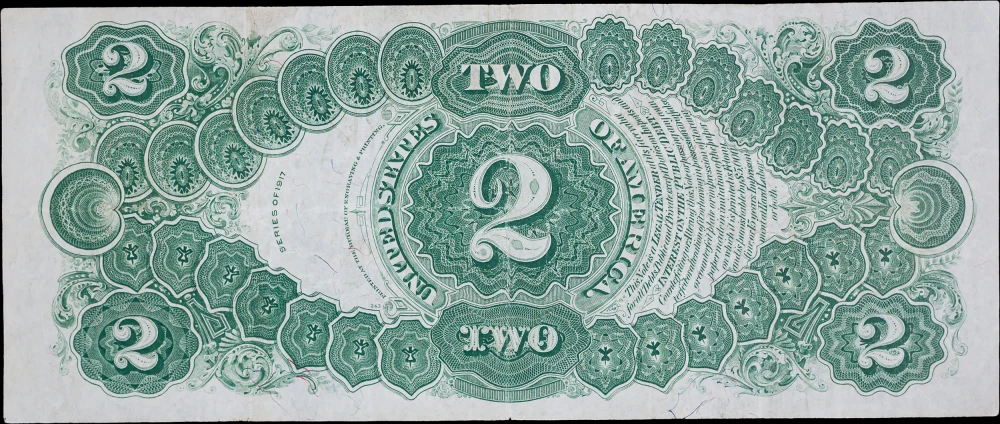 VF+ 1917 $2 Legal Tender Note