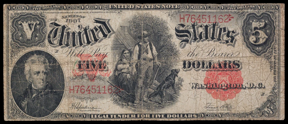 VF 1907 Woodchopper $5 Note