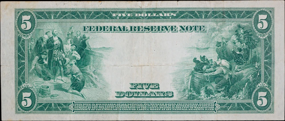 Nice VF 1914 $5 Federal Reserve Note