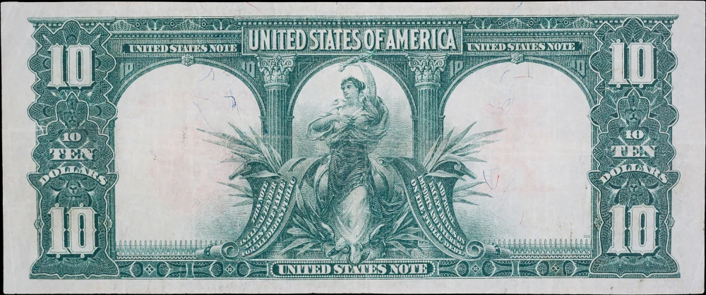 VF/EF 1901 $10 Bison United States