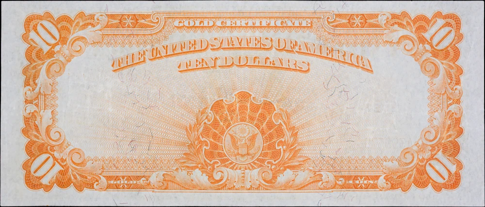 EF/AU 1907 $10 Gold Certificate