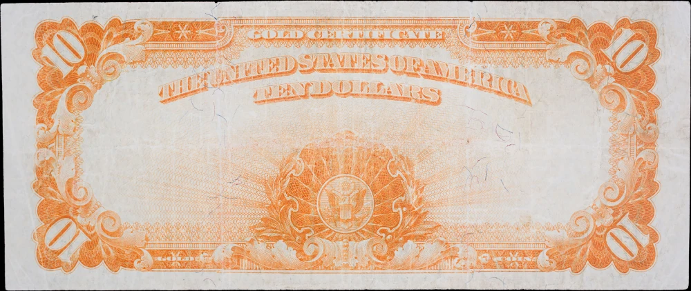 VF+ 1922 $10 Gold Certificate