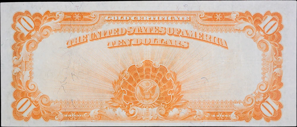EF 1922 $10 Gold Certificate