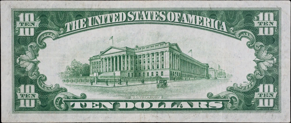 EF 1934A $10 N.Africa Federal Reserve Note