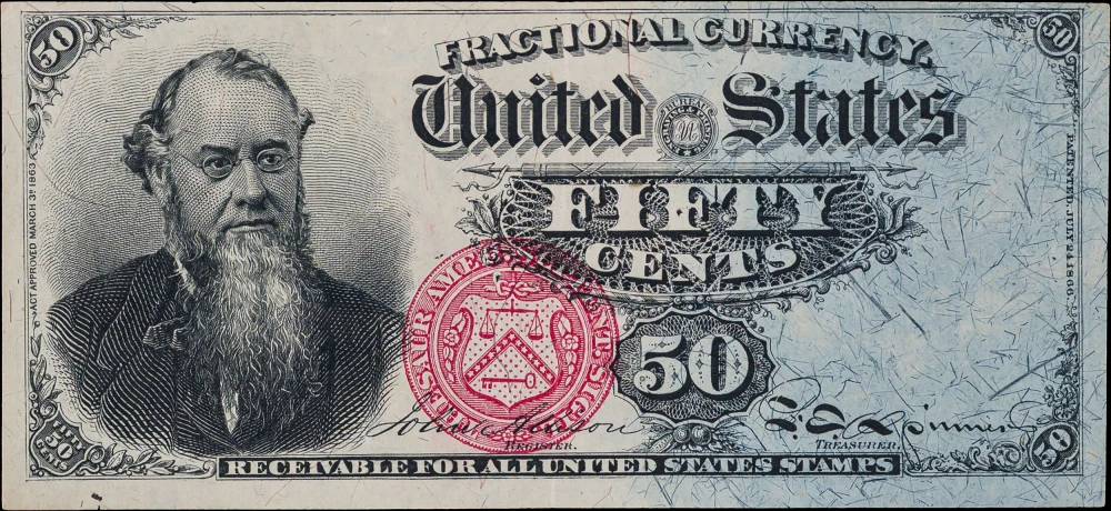 AU 1866 50 Cent Fractional