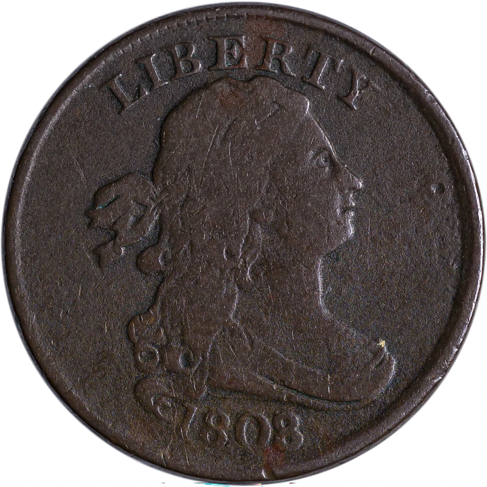 F-12 1808/7 Half Cent