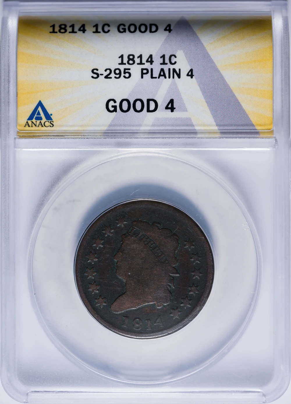 ANACS Good-4 1814 Large Cent