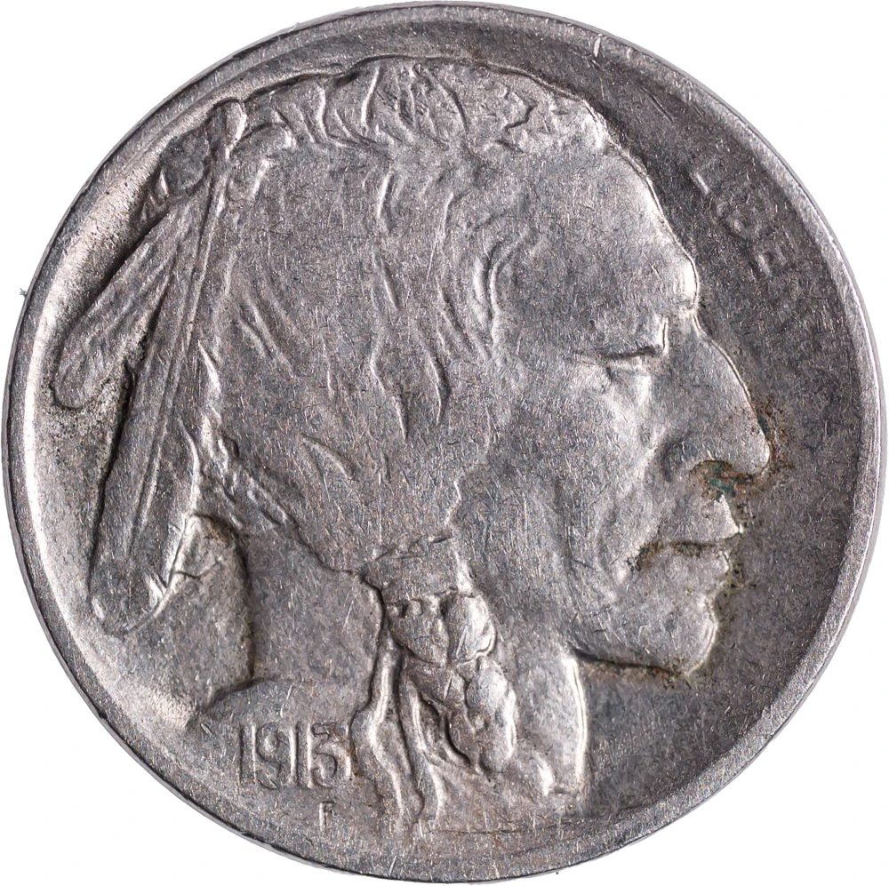 AU-50 1913-S TII Buffalo Nickel