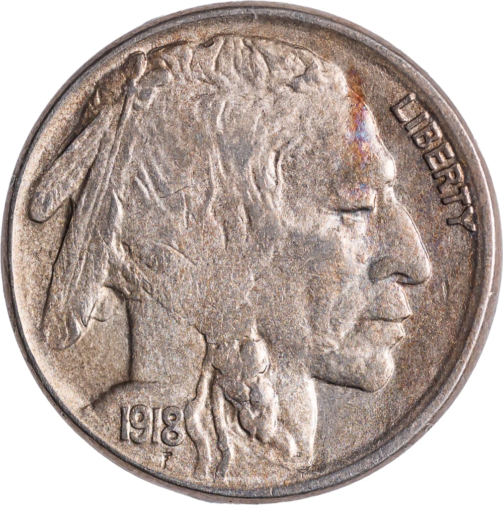 EF to AU Details 1918-S Buffalo Nickel