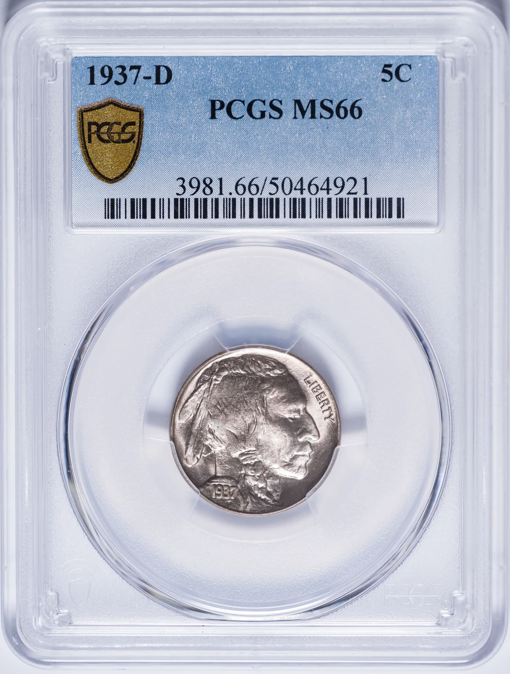 PCGS MS-66 1937-D Buffalo Nickel