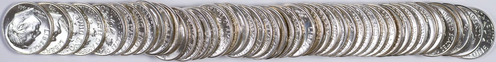 Mixed BU Roll Of Silver Roosevelt Dimes