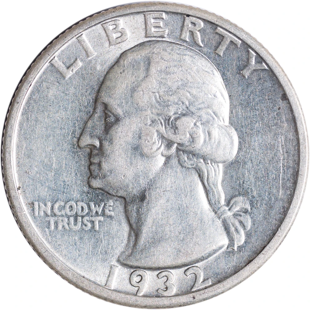 AU-50+ 1932-D Washington Quarter