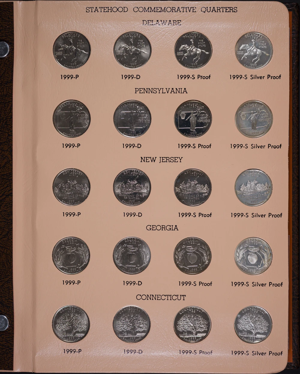 Complete 1999-2008 State Quarter Set W/Silver