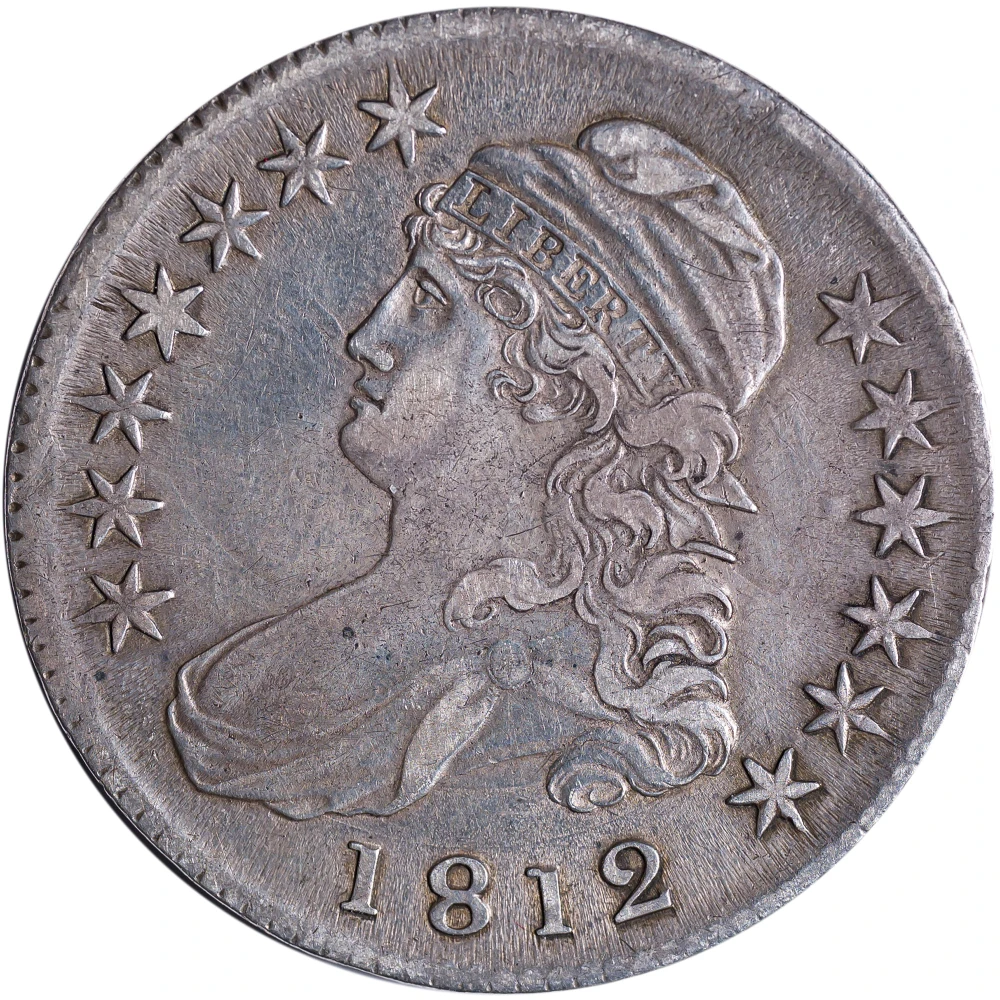 VF-35 or Finer 1812 Capped Bust Half Dollar