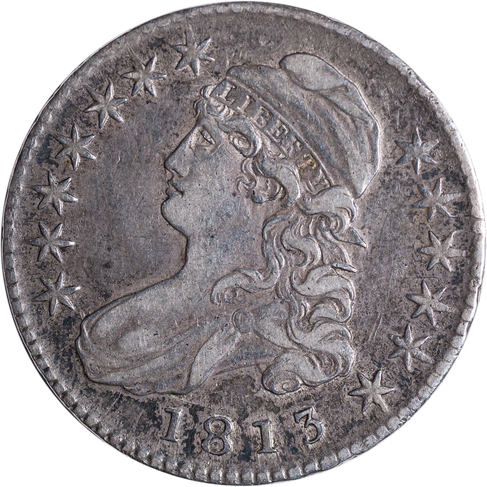 VF-30+ 1813 Capped Bust Half Dollar
