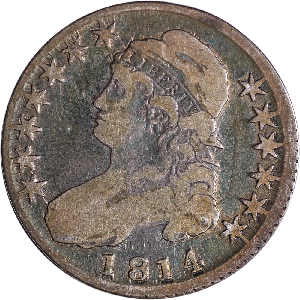 VG to Fine 1814 Capped Bust Half Dollar