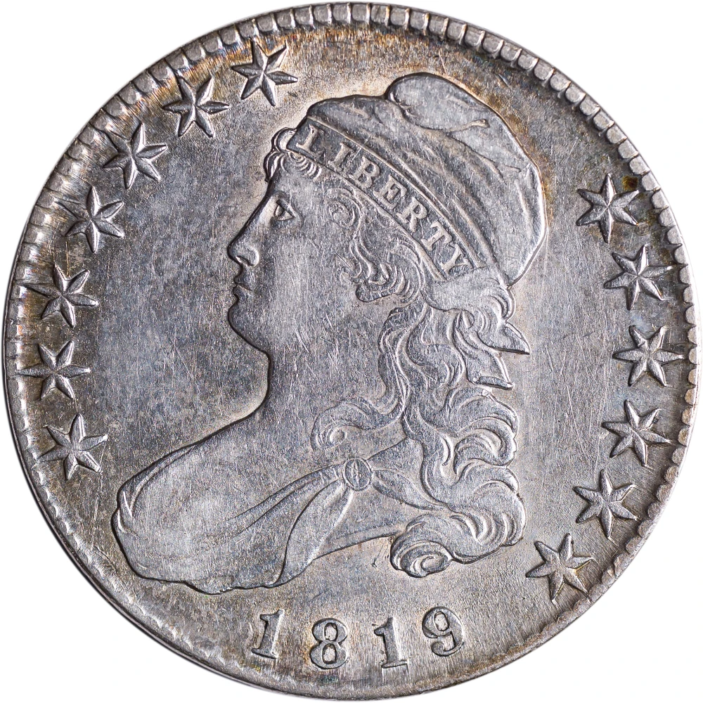 AU-50 1819 Capped Bust Half Dollar
