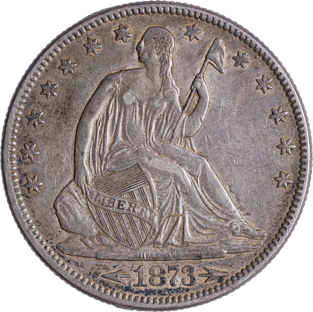 Choice EF-45 1873 Arrows Half Dollar