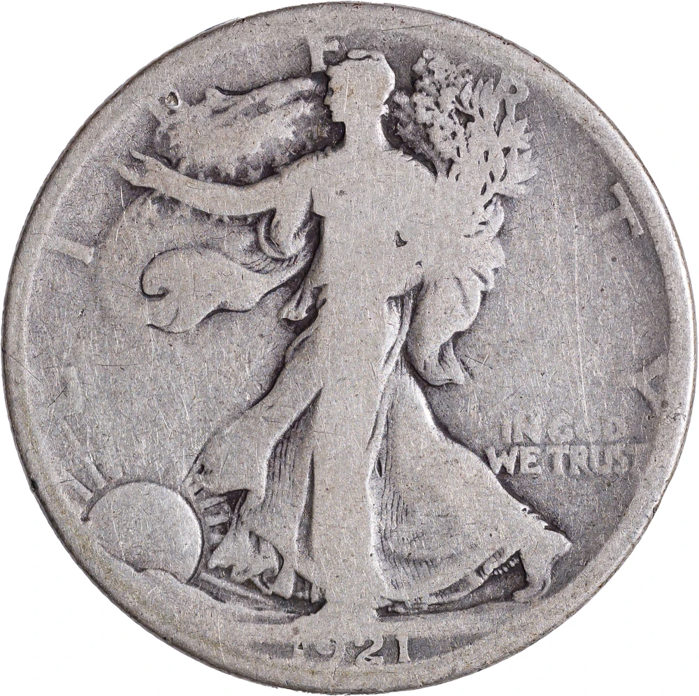 Good-4 1921-D Walking Liberty Half Dollar