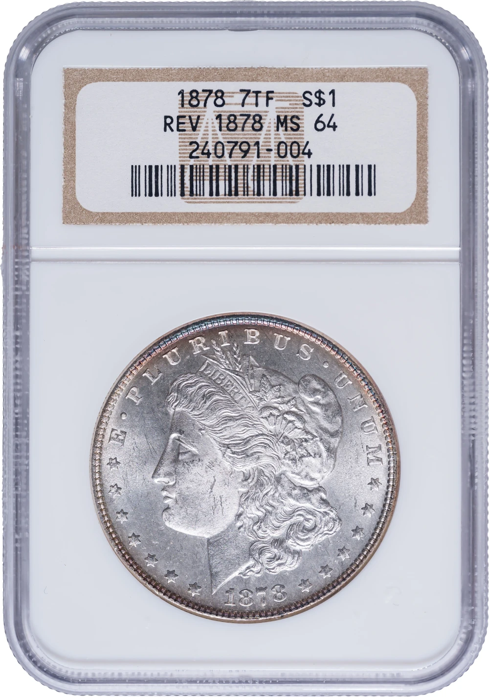 NGC MS-64 1878 TF Morgan Dollar