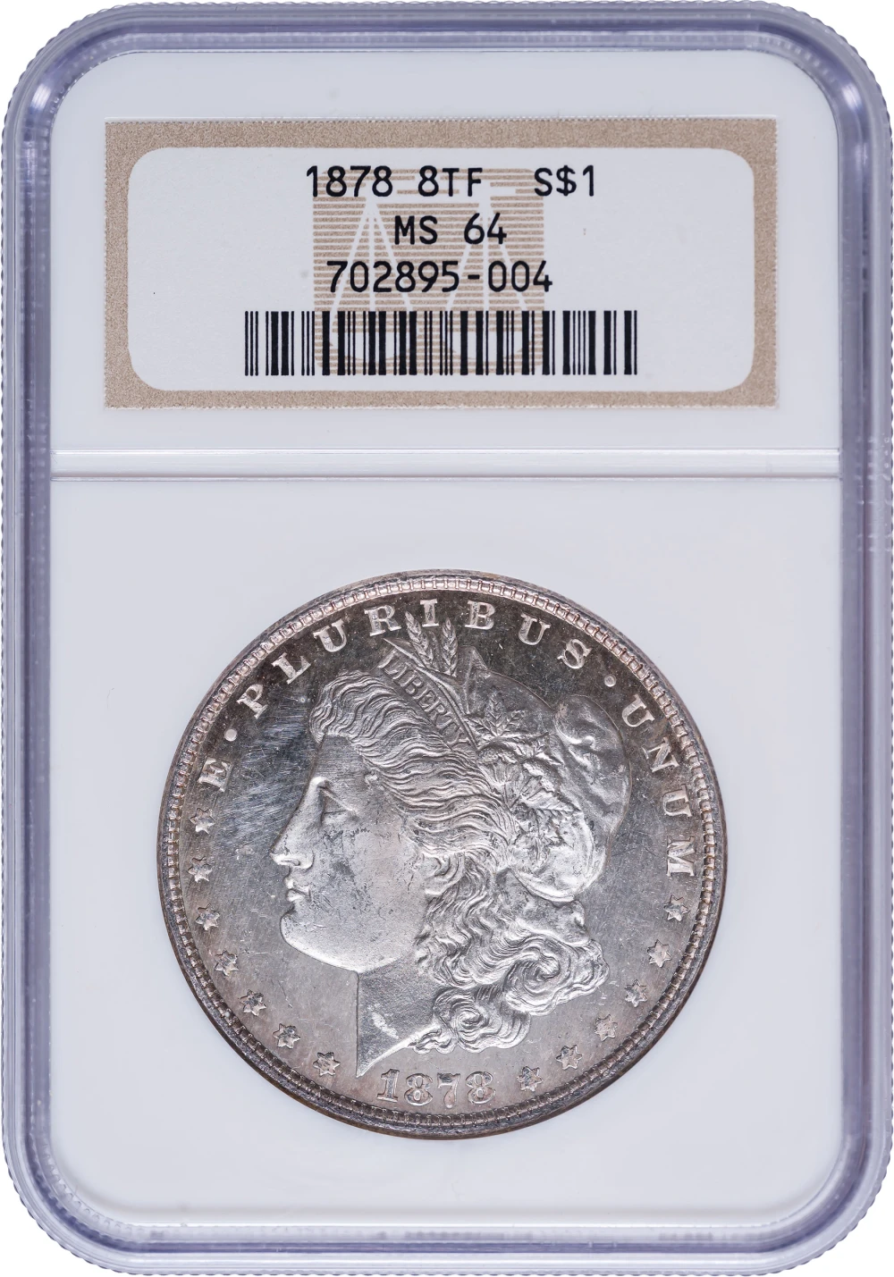 NGC MS-64 1878 8TF Morgan Dollar