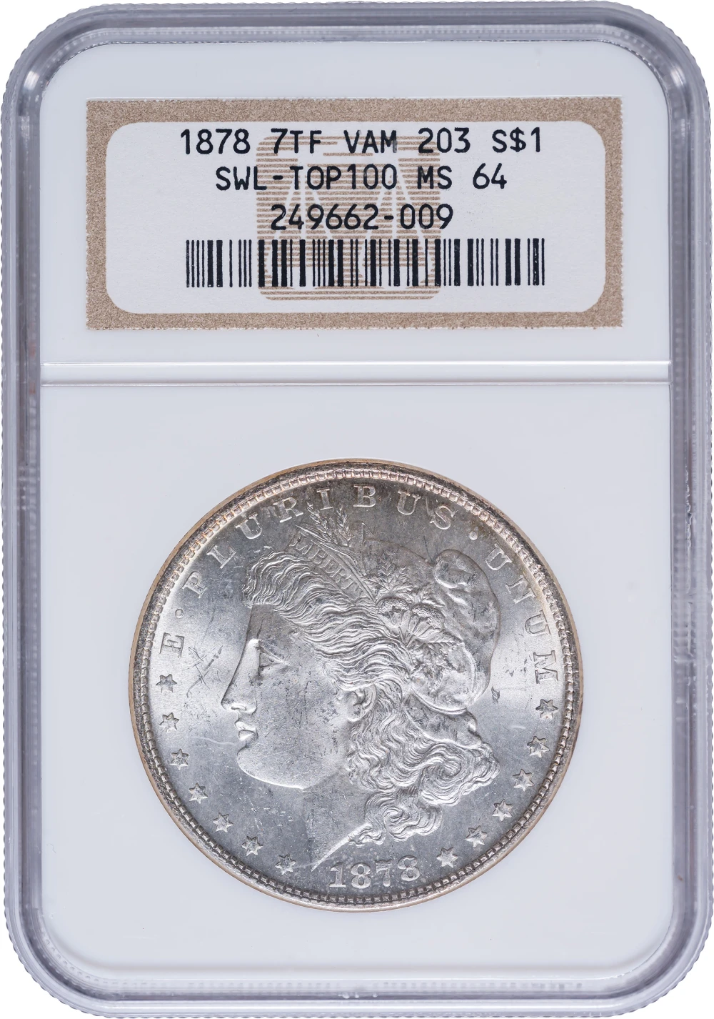 NGC MS-64 1878 Rev'79 Morgan Dollar