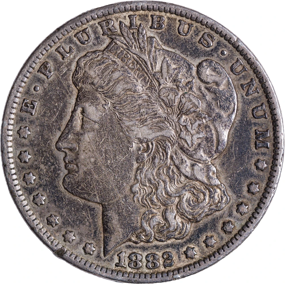EF-40 Details 1882-CC Morgan Dollar