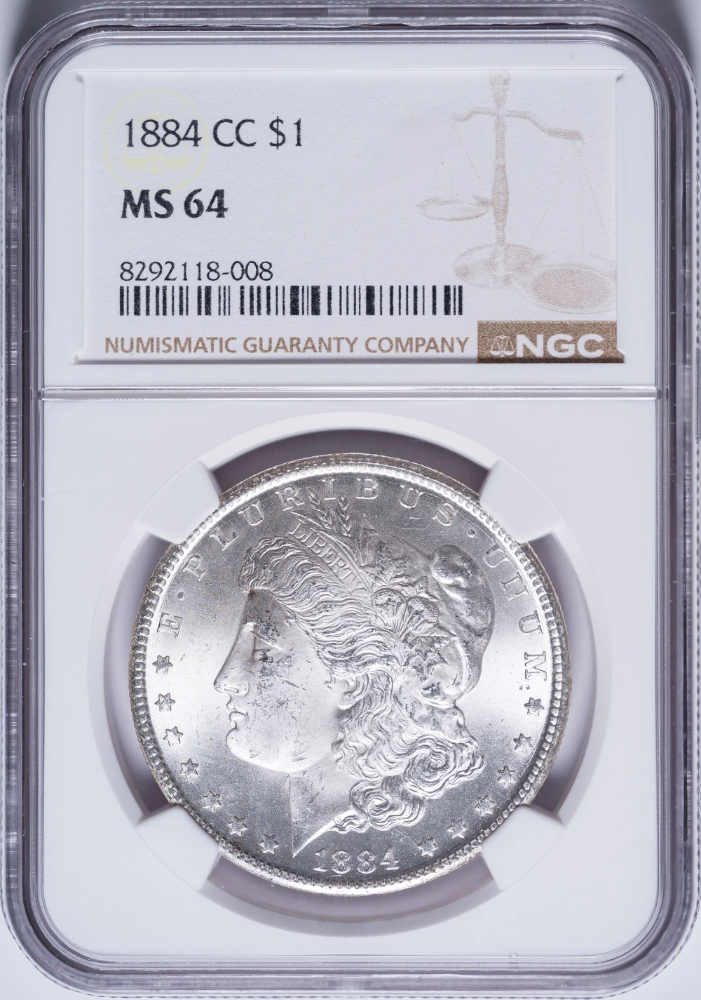NGC MS-64 1884-CC Morgan Dollar