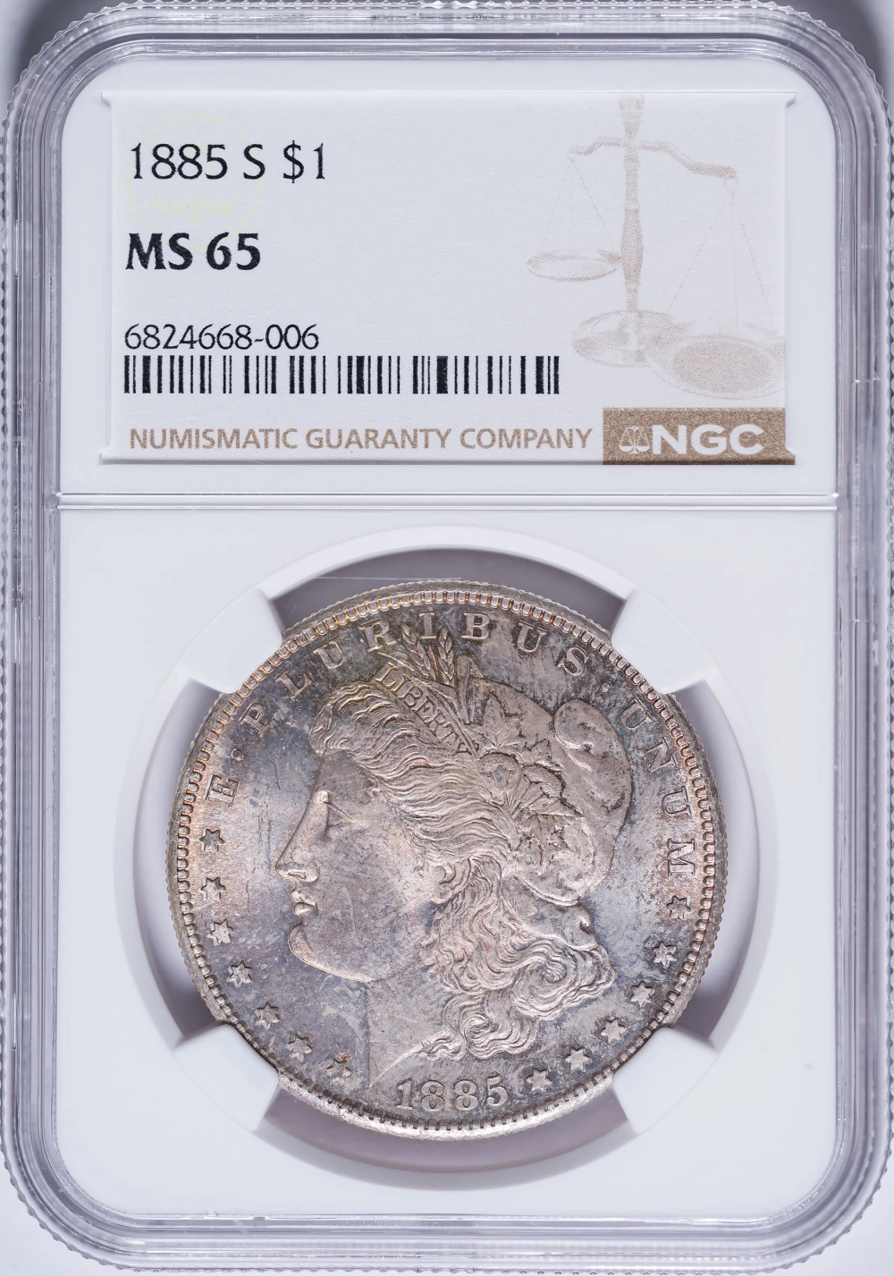 NGC MS-65 1885-S Morgan Dollar