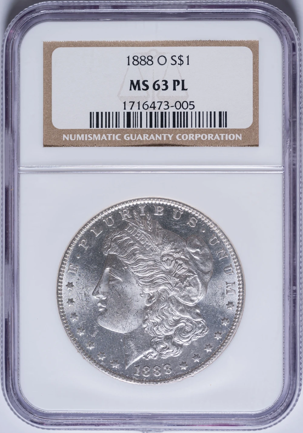NGC MS-63 PL 1888-O Morgan Dollar