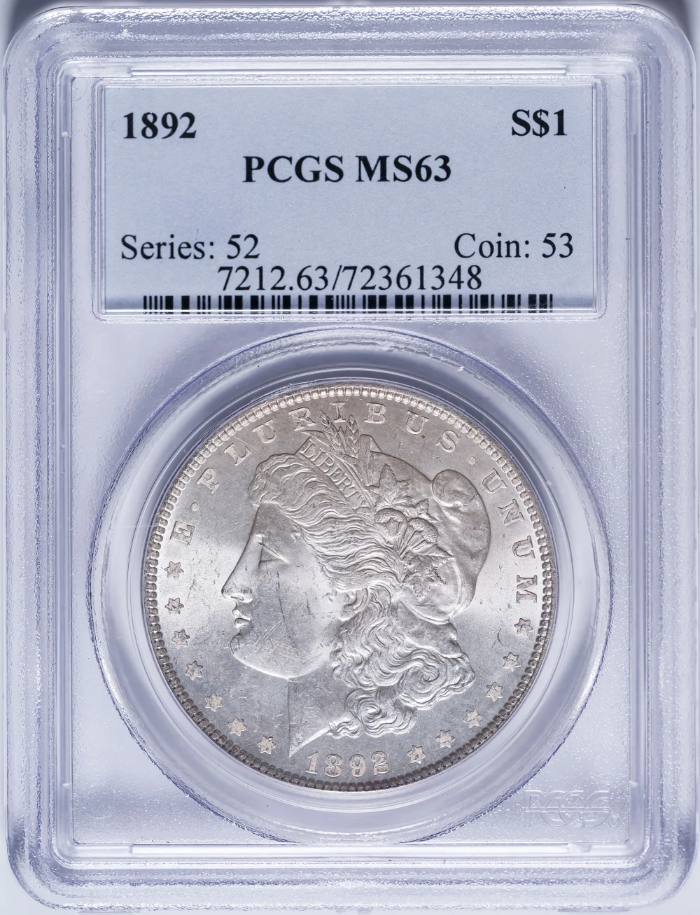 PCGS MS-63 1892 Morgan Dollar