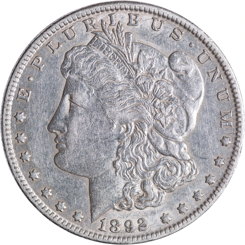 AU-50 1892-O Morgan Dollar